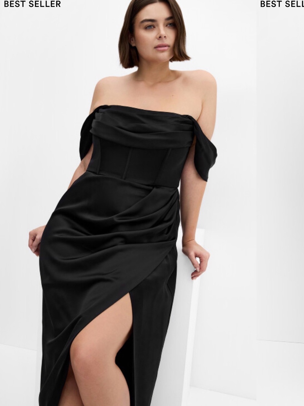 City Chic Forbidden Love Maxi Dress - black